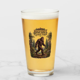 Bigfoot Sasquatch Hiking Search Team Glass