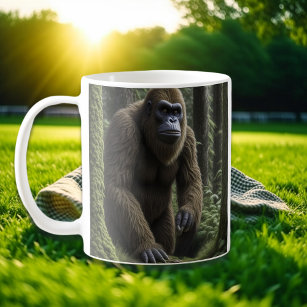 Bigfoot Sasquatch in the Woods Coffee Mug