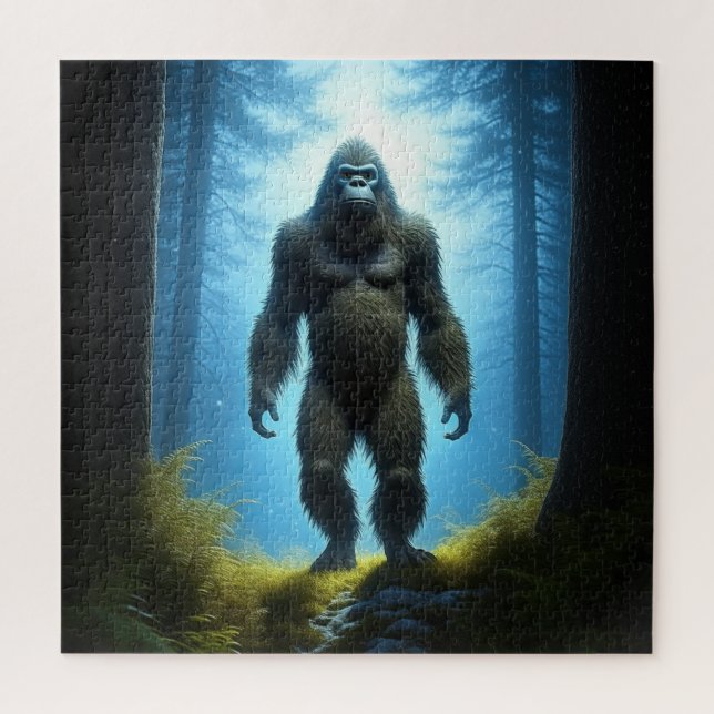 Bigfoot Sasquatch in the Woods  Jigsaw Puzzle (Vertical)