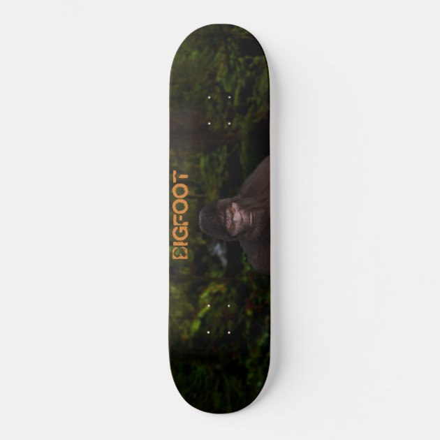 BIGFOOT SASQUATCH IN THE WOODS SKATEBOARD | Zazzle