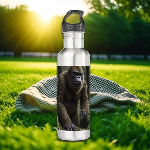 Bigfoot Sasquatch in the Woods Stainless Steel Water Bottle