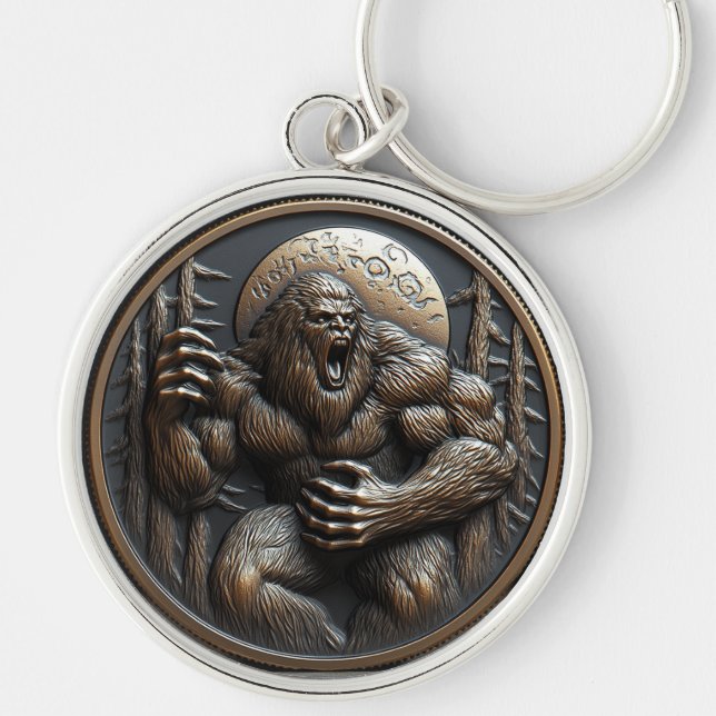 Bigfoot / Sasquatch Keychain (Front)