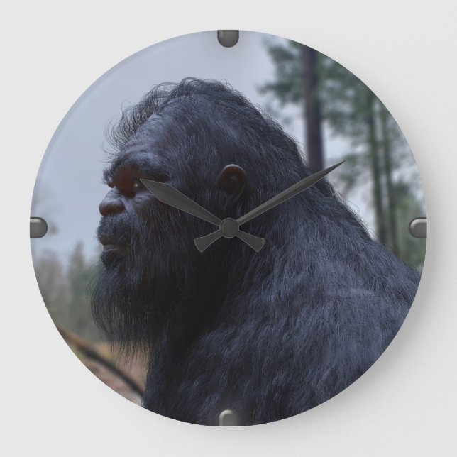bigfoot,sasquatch large clock (Front)