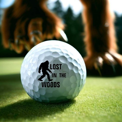 BIGFOOT  Sasquatch  LOST IN THE WOODS Golf Balls