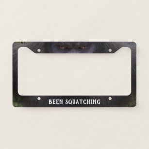 Custom Bigfoot Carrying Pizza License Plate By Fashionfree