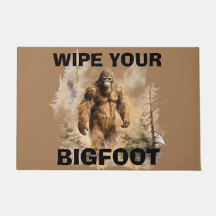 Bigfoot Sasquatch Personalized Doormat