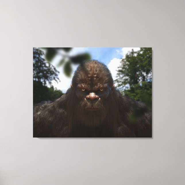BIGFOOT SASQUATCH PORTRAIT  CANVAS PRINT (Front)