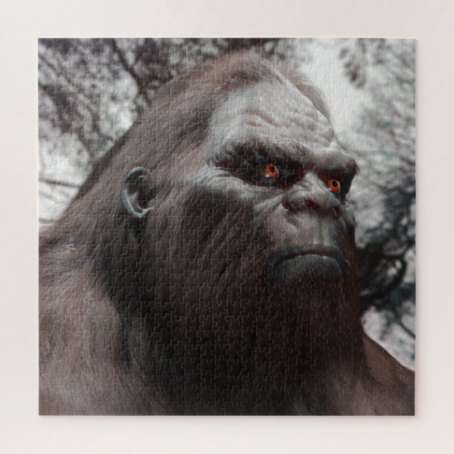 BIGFOOT SASQUATCH PORTRAIT JIGSAW PUZZLE (Vertical)