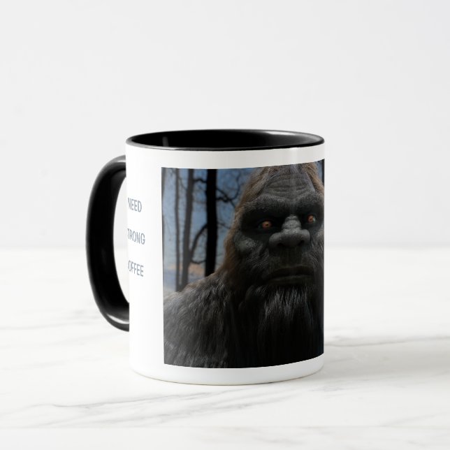 BIGFOOT SASQUATCH PORTRAIT MUG (Front Left)
