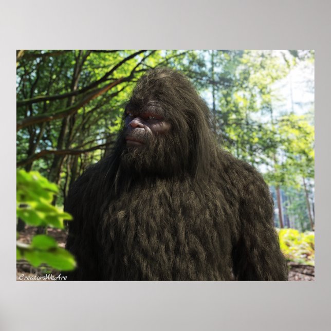 BIGFOOT SASQUATCH PORTRAIT POSTER (Front)