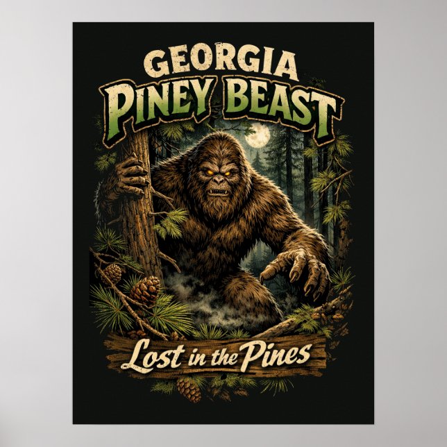 Bigfoot Sasquatch Poster (Front)