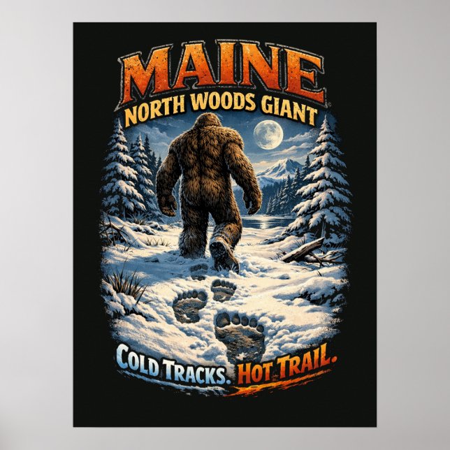 Bigfoot Sasquatch Poster (Front)