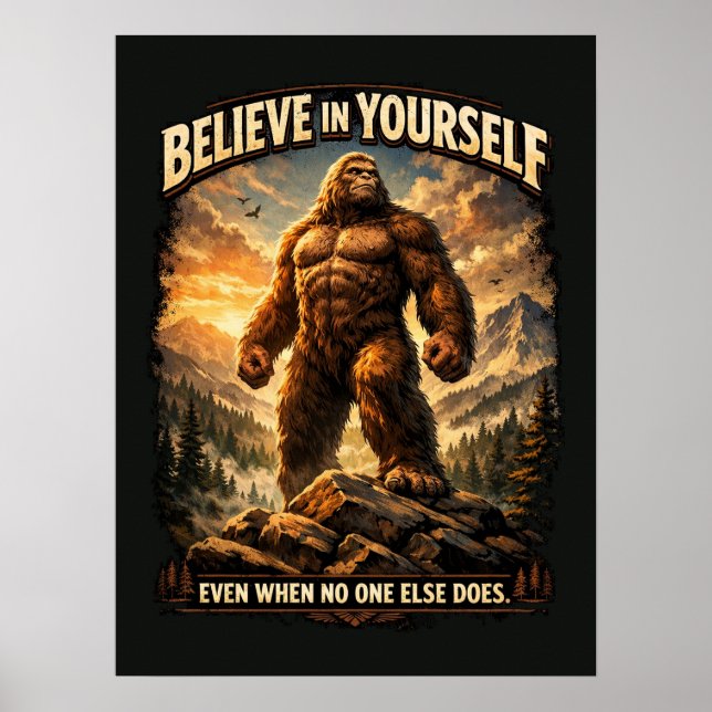 Bigfoot Sasquatch Poster (Front)
