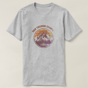 bigfoot sasquatch rock throwing champion T-Shirt