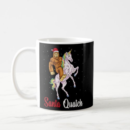 Bigfoot Sasquatch Santa Quatch Yeti Unicorn Coffee Mug