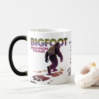 Bigfoot Sasquatch Search Team Breakfast Coffee Color Morph Mug