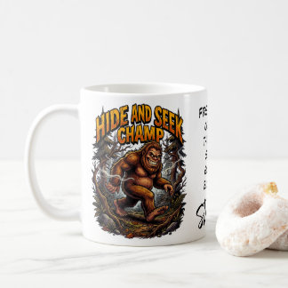 Bigfoot Sasquatch Search Team Hide and Seek Champ Coffee Mug
