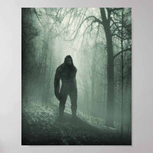 Bigfoot  Sasquatch Silent Watcher Poster