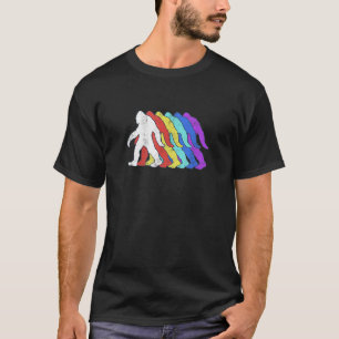 Bigfoot  Sasquatch Silhouette Retro Pop Art gift i T-Shirt