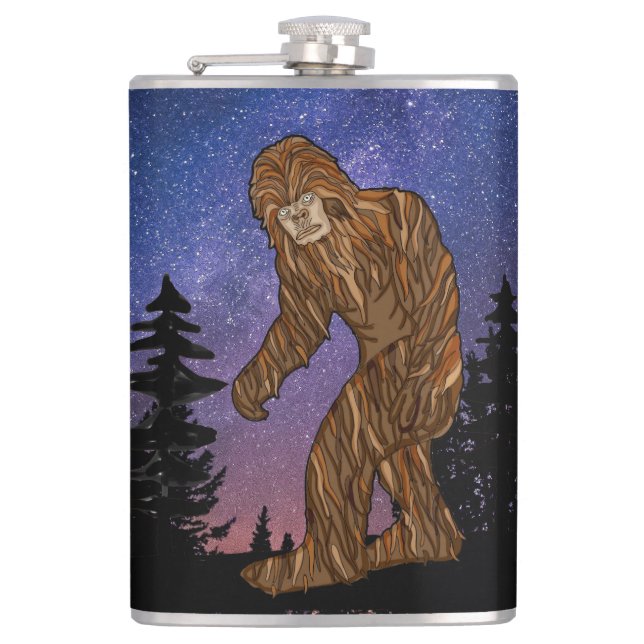 Bigfoot, Sasquatch, Squatch  Flask (Front)