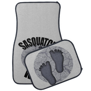 Bigfoot Sasquatch Watch Car Mat Set