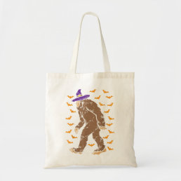 Bigfoot Sasquatch Witch Hat Funny Halloween Men Wo Tote Bag