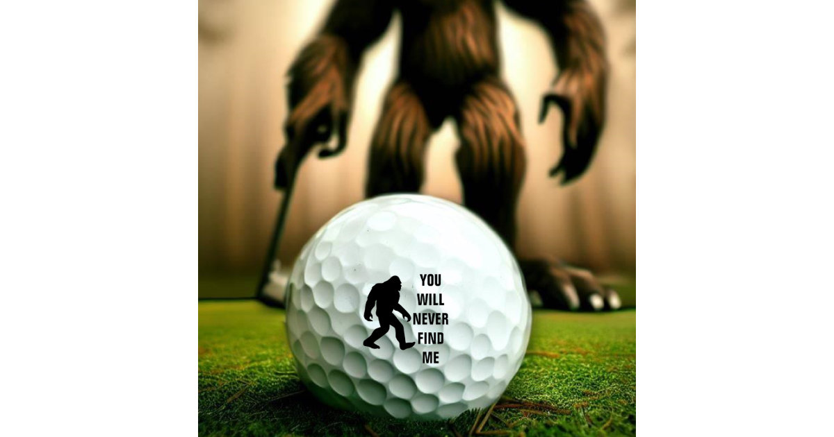  Bigfoot Golf! Funny Sasquatch Playing Golfing Player