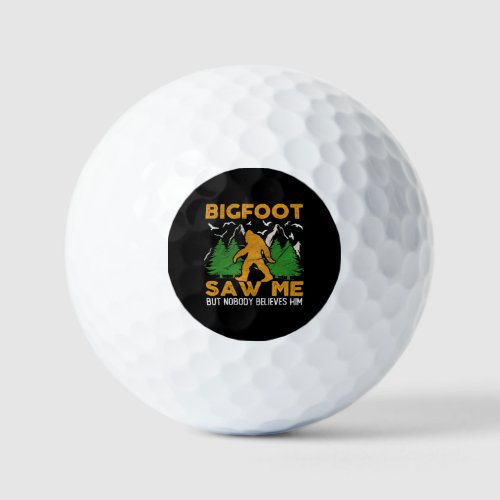 Bigfoot Saw Me Sasquatch Yeti Golf Balls