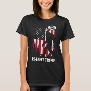 Bigfoot Says Biden Stinks T-Shirt