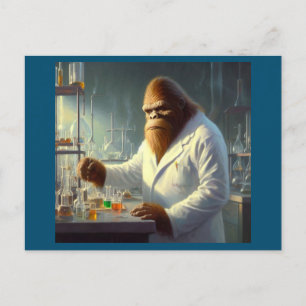 Bigfoot Scientist Postcard