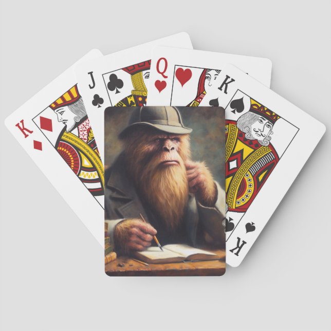 Bigfoot Sherlock Holmes Poker Cards (Back)