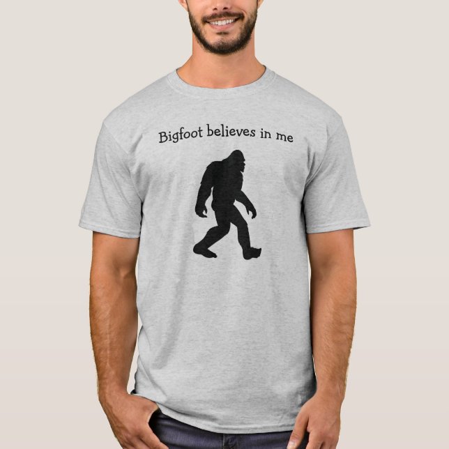 Bigfoot Shirt. Funny shirt. Mens Shirt. Gift. T-Shirt (Front)