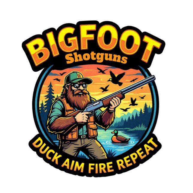 Bigfoot Shotguns Duck Aim Fire Repeat T-Shirt (Creator Uploaded)