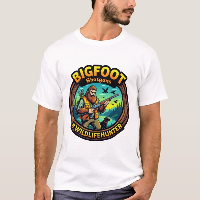 Bigfoot Shotguns #Wildlifehunter T-Shirt (Front)