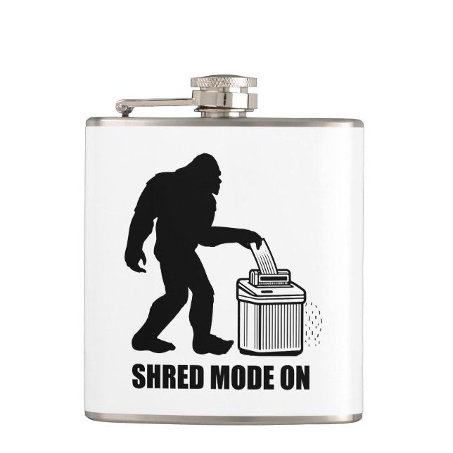 Bigfoot Shred Mode On Flask (Front)