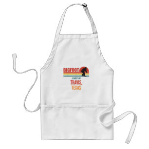 Bigfoot Sighting In Travis Texas  Adult Apron
