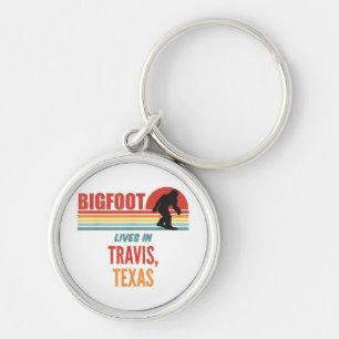 Bigfoot Sighting In Travis Texas Keychain