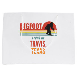 Bigfoot Sighting In Travis Texas  Large Gift Bag