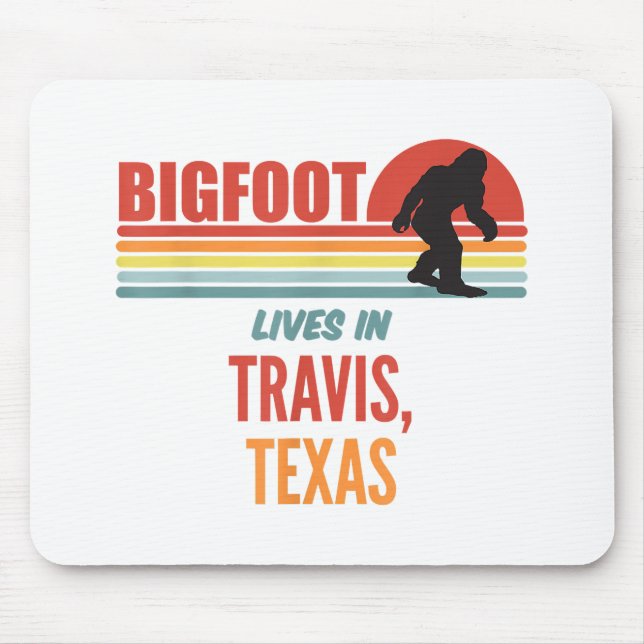 Bigfoot Sighting In Travis Texas  Mouse Pad (Front)