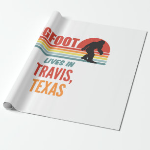Bigfoot Sighting In Travis Texas Wrapping Paper