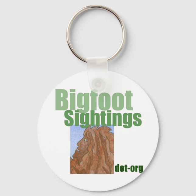 Bigfoot Sightings Logo Keychain (Front)