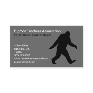 Bigfoot Silhouette Business Card