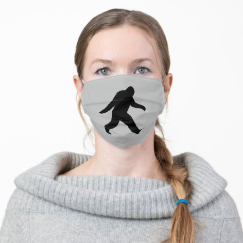 Bigfoot Silhouette  Sasquatch Adult Cloth Face Mask