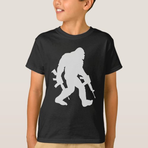 Bigfoot Silhouette Sasquatch T_Shirt