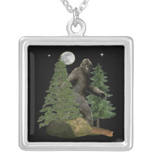 Bigfoot Silver Plated Necklace