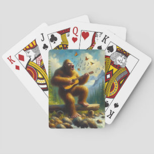 Bigfoot Singing Poker Cards