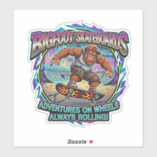 Bigfoot Skateboards-Adventures on wheels Sticker