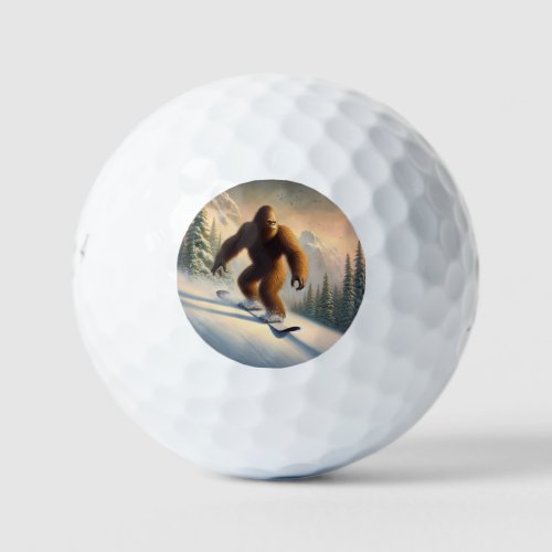 Bigfoot Snowboarding Golf Balls
