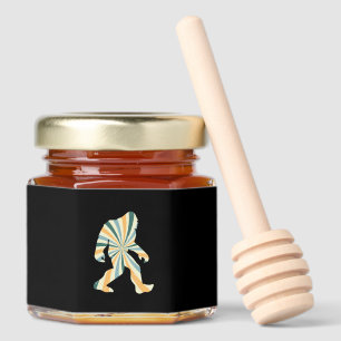 Bigfoot Squatchy Retro 90s Style Honey Jar Favors
