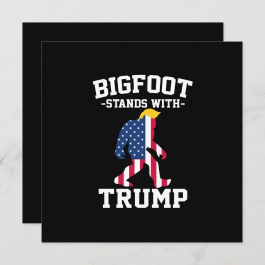 Bigfoot Stands With Trump 2024 Elections (Front/Back)